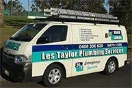 Les Taylor Plumbing Services van