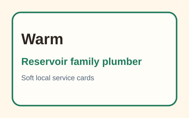 Warm design preview